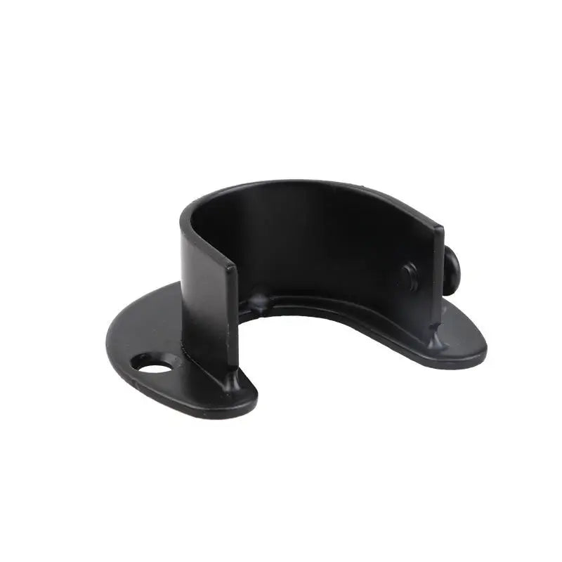 Stainless Steel Flange Seat Wardrobe Hanger Rod Tube Hook Fixed Support Bracket Seat Fixing Hardware Accessories Curtain Rod