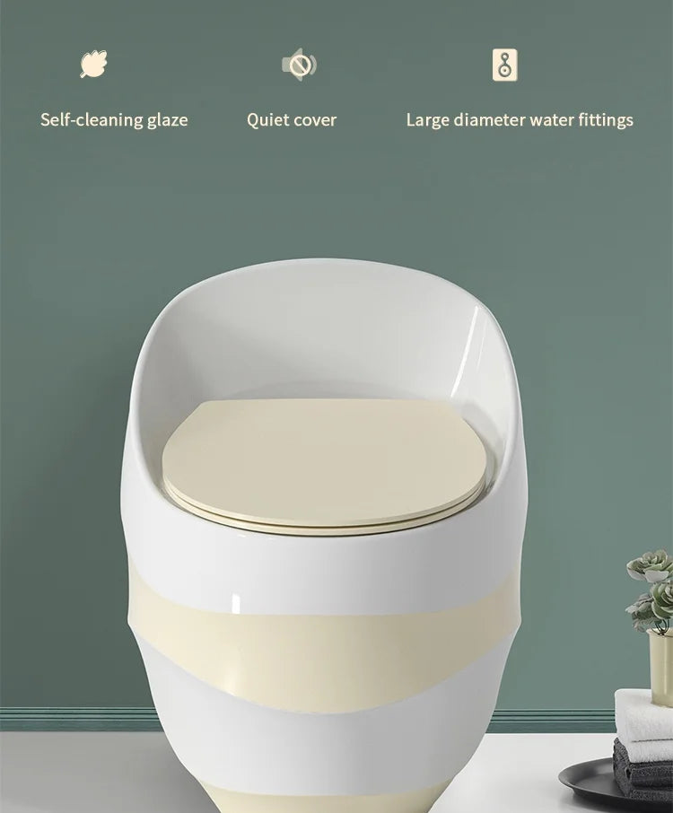 Bathroom Ceramic Toilet Modern Colored Bowl Wc Set Golden Wall Hung Toilet