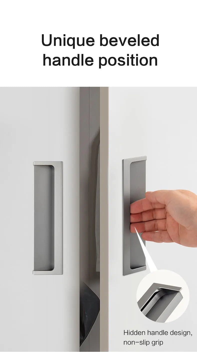 Modern Luxury Furniture  Recessed Cabinet Handles & Flush Drawer Pulls  Aluminum Alloy Slot Design
