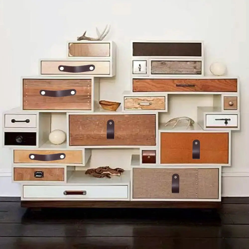 Nordic Modern Style Soft Kitchen Wardrobe Cabinet Environmentally Door Pulls Drawer Handle Furniture Knobs Leather Handle