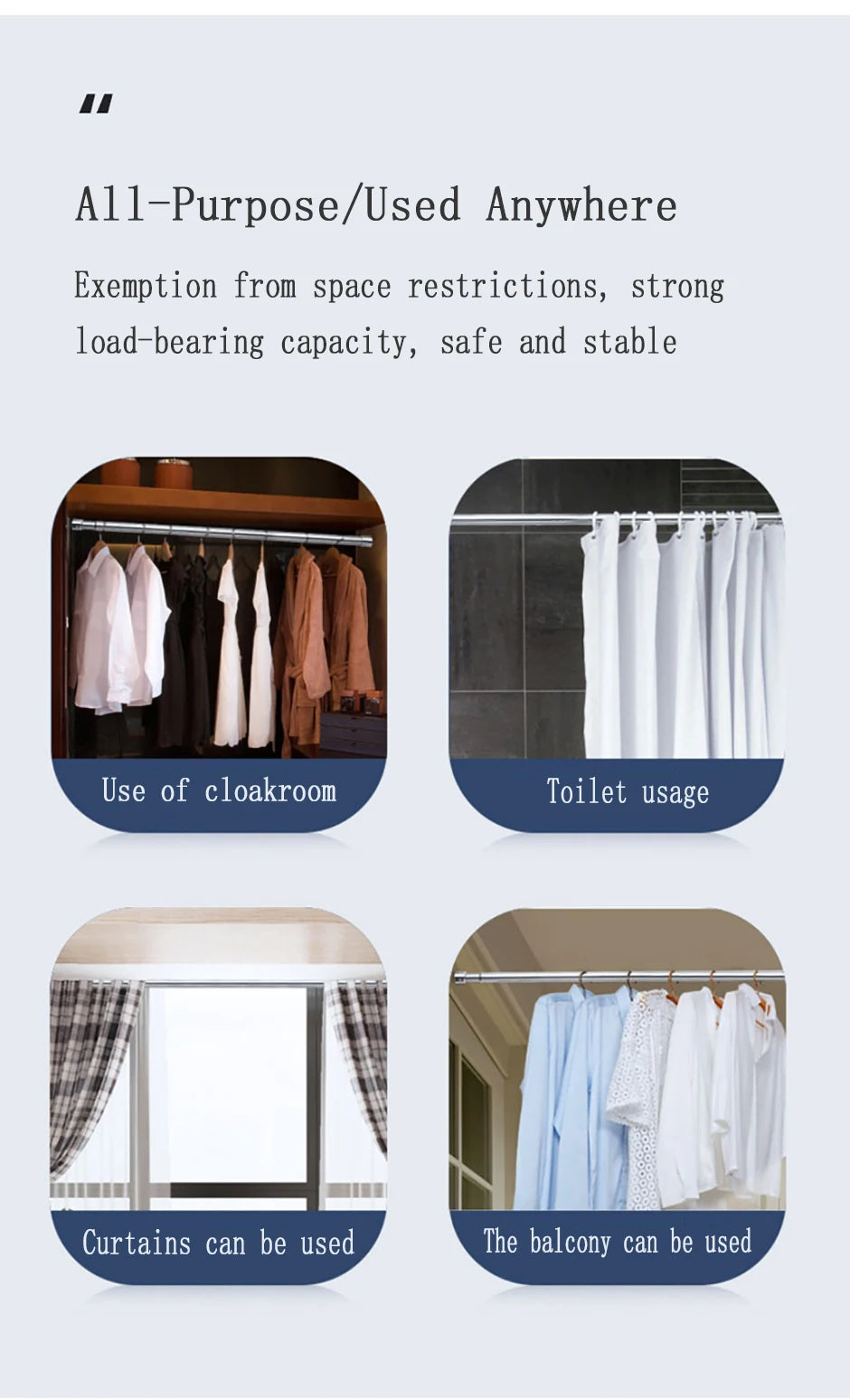 2/4/PCS Wardrobe Clothes Tube Support Closet Rod Pole End Bracket Thickening Holder Cupboard Hardware Furniture Accessories