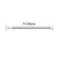 Strong Bearing Hanging No Drill Multi Purpose Clothing Rod Bracket Curtain Rail Pole Clothes Drying Hanger