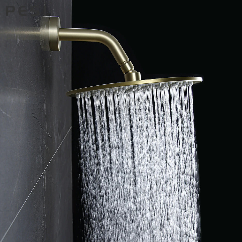 Stainless Steel Shower Head 10 Inch Magic Rainfall Bath Head Ceiling Wall Mounted Bathroom Accessories Water Save For Shower