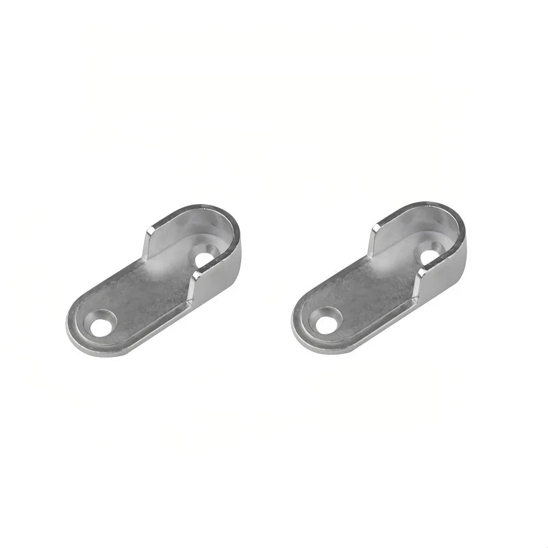 2/4/8PCS Wardrobe Clothes Tube Support Closet Rod Pole End Bracket Thickening Holder Cupboard Hardware Furniture Accessories 16#