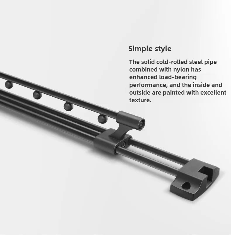 Closet shallow closet Slide rail retractable hangers Cabinet hanging rod vertical pull-out top mounted trouser rack free of hole