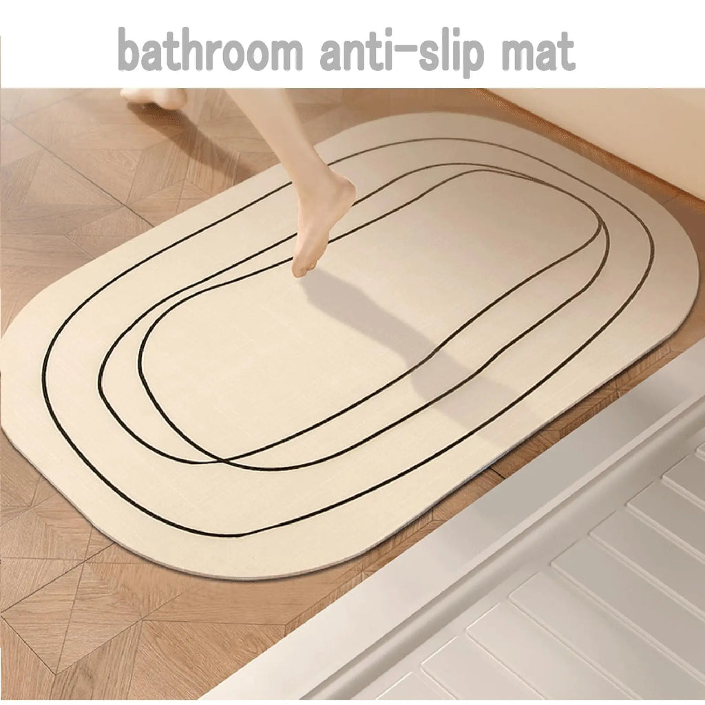 Bathroom Carpet Mat Bathroom Modern Diatomaceous Earth Bath Mat Soft and Comfortable Suitable for The Bathroom Floor  Mat