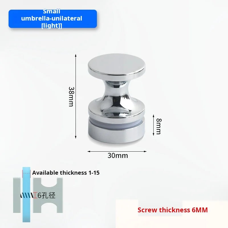 Glass Door Handle Bathroom Door Shower Door Handle Sliding Door Display Cabinet Wine Cabinet Barn Door Single Hole Round Knob