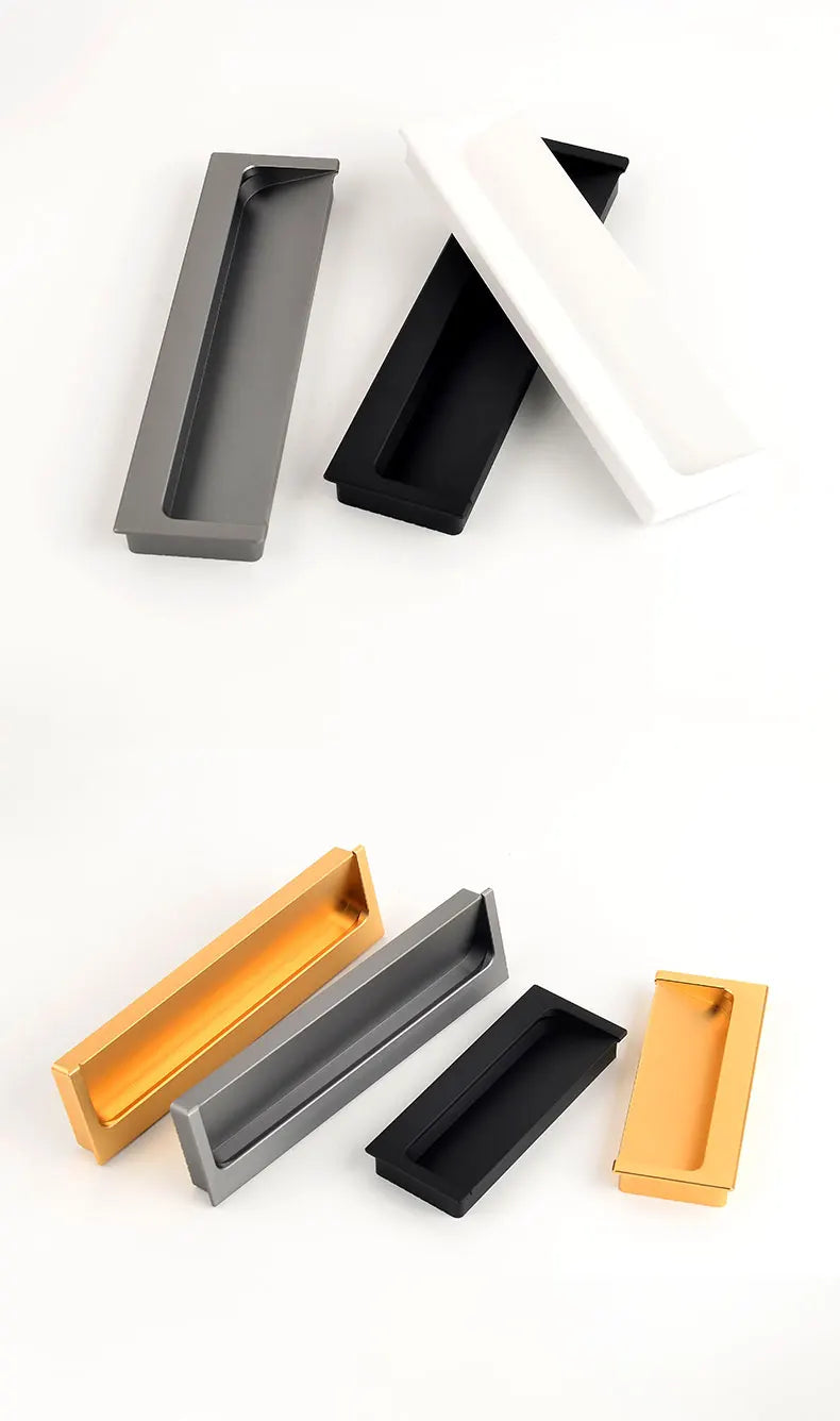 Modern Luxury Furniture  Recessed Cabinet Handles & Flush Drawer Pulls  Aluminum Alloy Slot Design