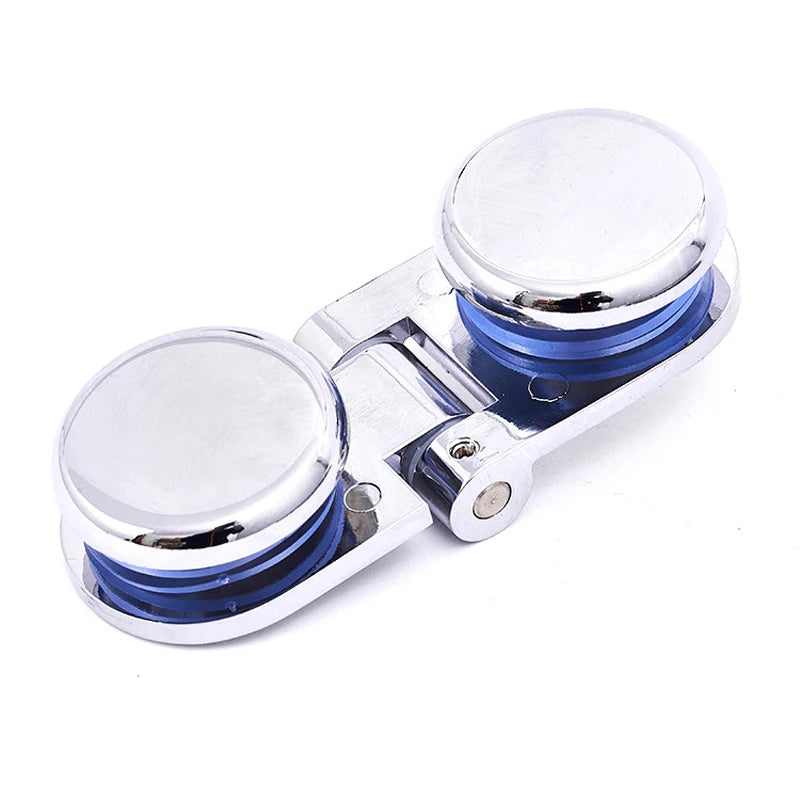 Glass Holder Thickened Glass Door Hinge Double Hinge Cabinet Bathroom Glass Clip Wine Cabinet Glass Window Hinge