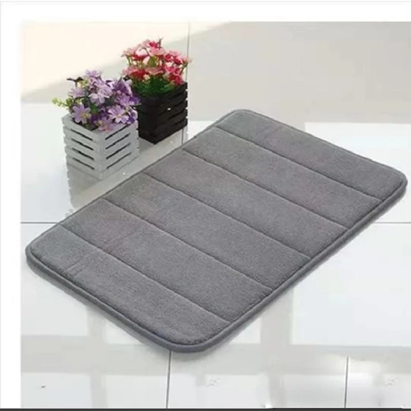 Water Absorption Rug Bathroom Mat Shaggy Memory Foam Bath Mat Set kitchen Door Floor Mat Carpet For Toilet Non Slip   bath mats