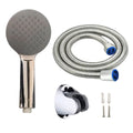 Home Handheld Bathroom Shower Head Rainfall Spray Round Shower Head with Hose and Shower Base Set Bathroom Accessories Douche