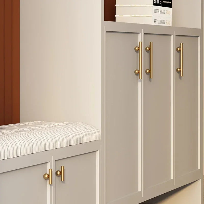 Creative Brass Cabinet Handle New High-end Modern Minimalist Drawer Cabinet Wardrobe Door  Light Luxury Cabinet Long Handle