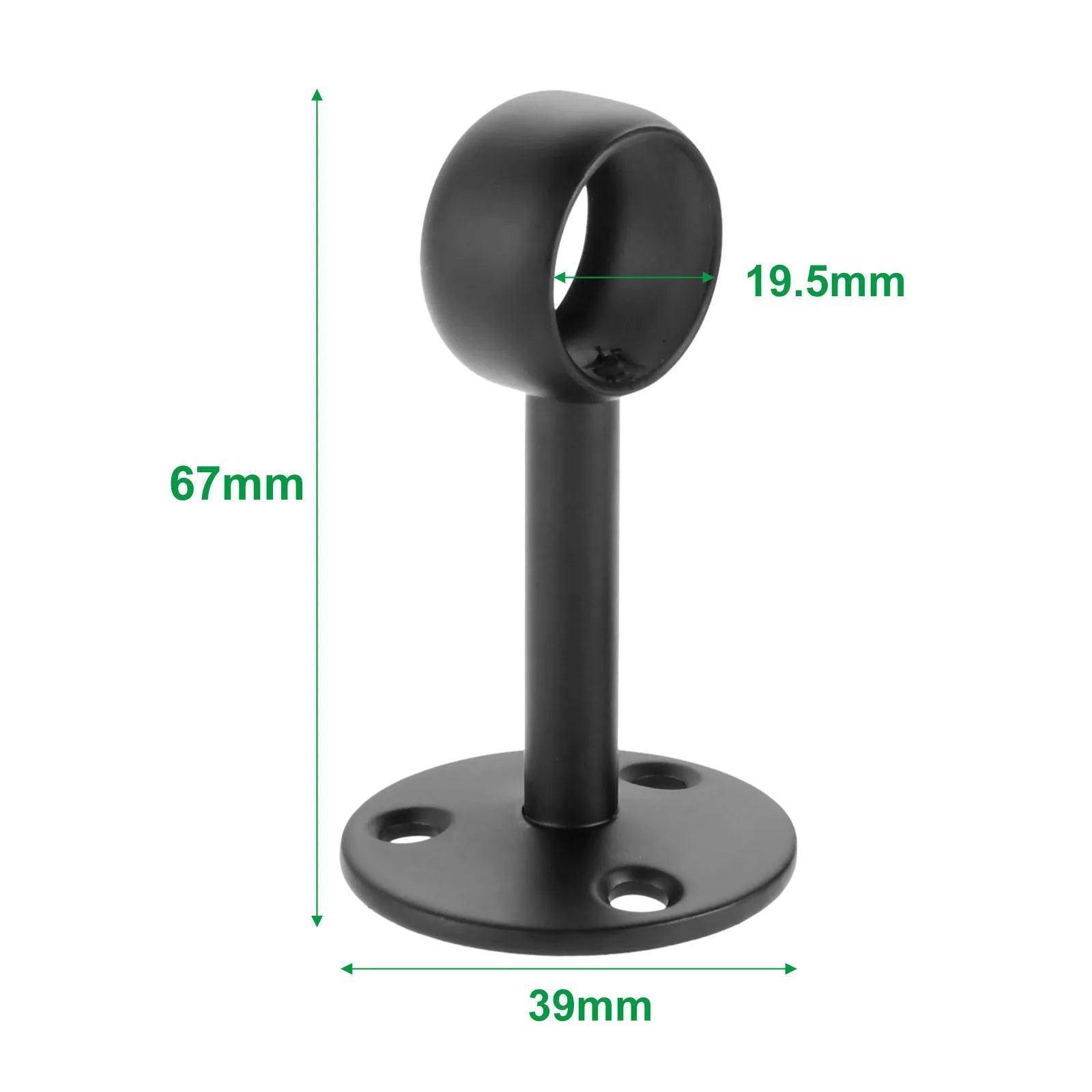 2pcs Flange Rod Holders Wardrobe Hanger Pipe Bracket for Clothes Pole Curtain Rods Ceiling Fixed Support Clamps 16/19/22mm