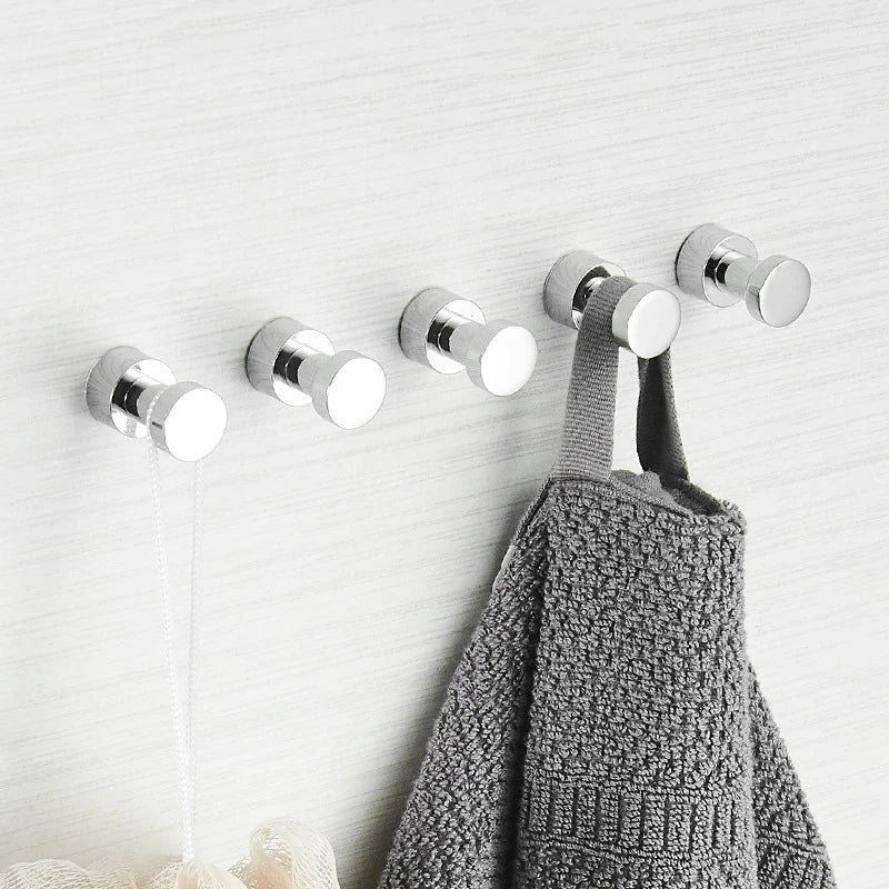 Bathroom Accessories Brass Robe Hook Wardrobe Coat Clothes Hanger Kitchen Household Small Decoration Towel Hanging Hook Key Rack