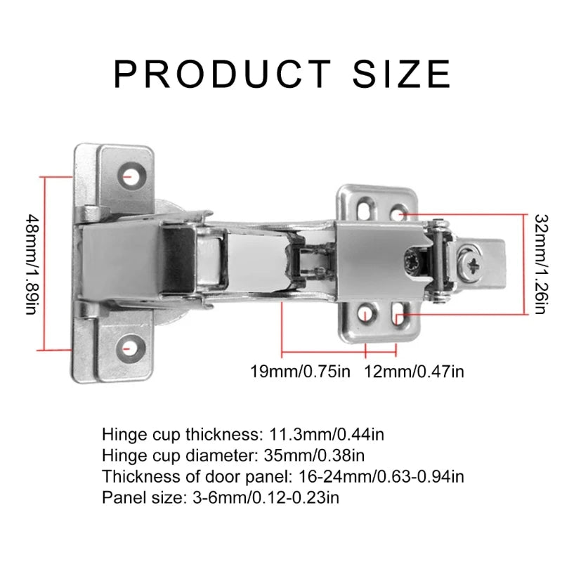 Upgrades Wide angles Hinge 165° with Soft Close Precisions Engineered Soft Close Hinges Feature & Height Adjustment
