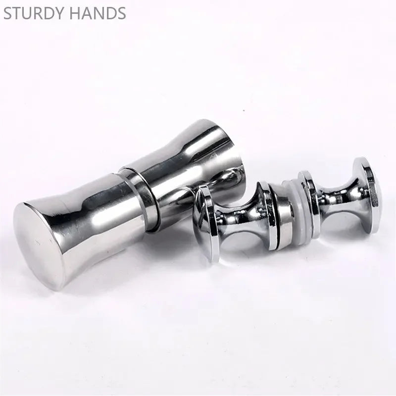 Bathroom Glass Door Handle Wooden Door Round Single-hole Small Handles Cabinet Drawer Knobs household Hardware Accessories