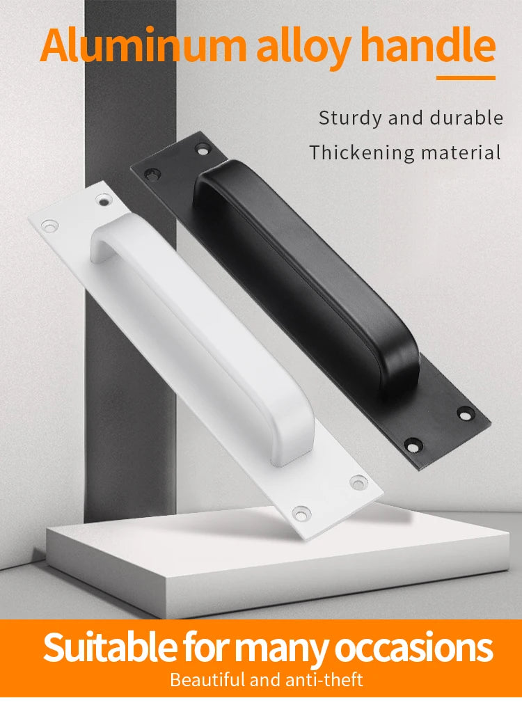 Modern Style Door Handle Sliding Door Pull Push Handles Aluminium Alloy Furniture Pulls Kitchen Cabinet Handle Door Hardware