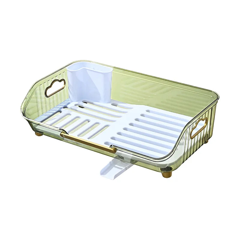 Kitchen Plate Pan Dish Drying Rack Sink Dish Drainer Detachable Rack Organizer Holder for Kitchen Countertop Utensil Holder