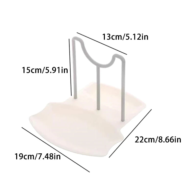 Kitchen Organizer Spatula Pot Lid Rack Shelf Plastic Spoon Rest Utensil Multi-function Dish Rack Organizer Kitchen Cooking Tools