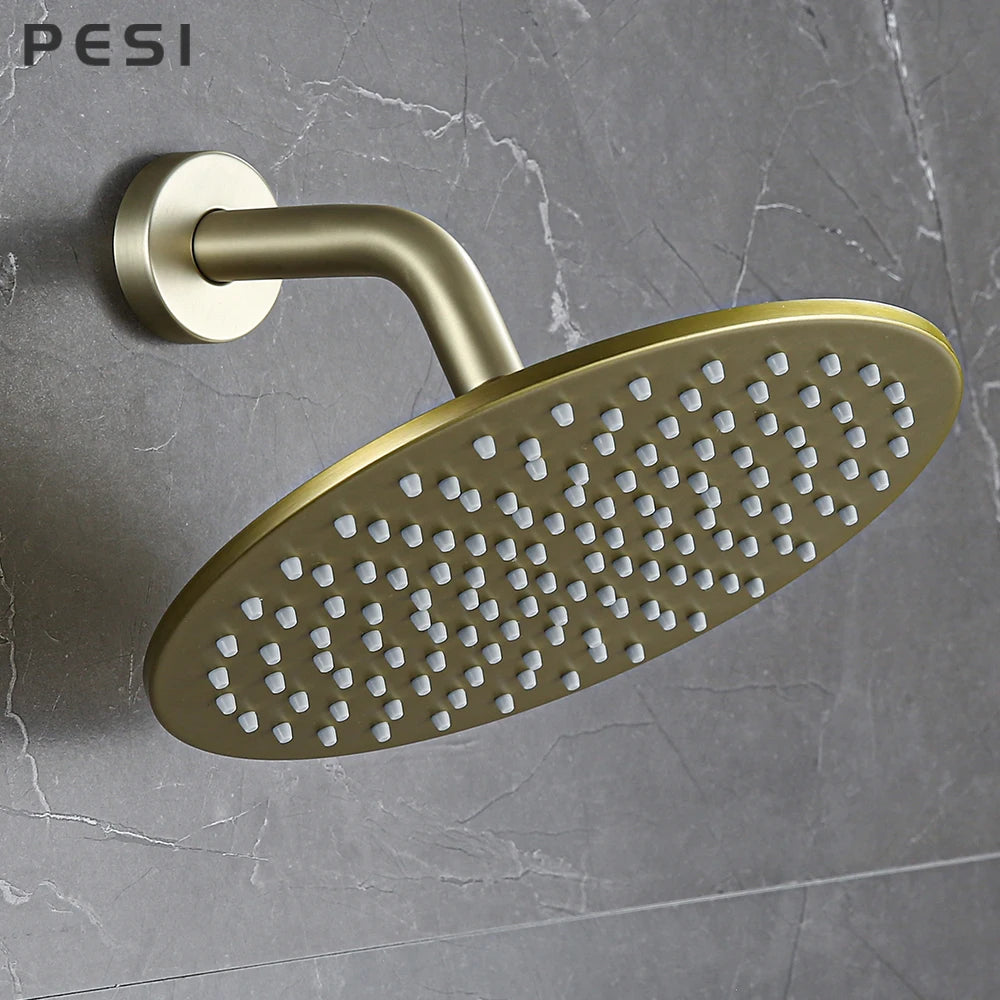 Stainless Steel Shower Head 10 Inch Magic Rainfall Bath Head Ceiling Wall Mounted Bathroom Accessories Water Save For Shower