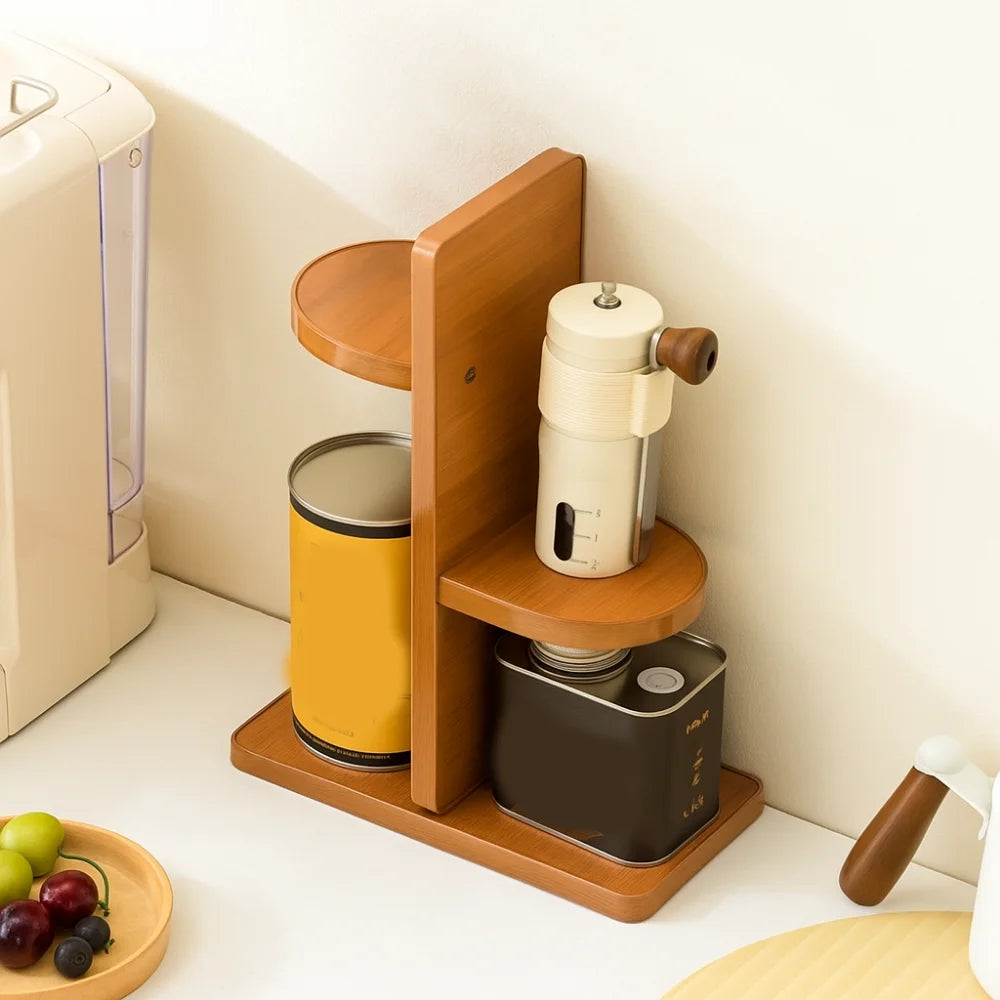 Practical Large Capacity Spice Storage Rack Anti-drop Space Saving Cup Holder Decorative Seasoning Bottle Holder Countertop