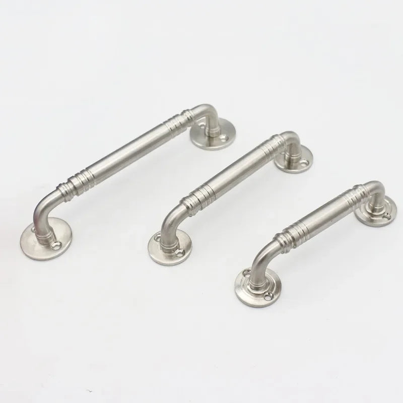 Stainless Steel Door Handles for Interior Doors Bedroom Kitchen Door Pulls Fire-proof Door Handle Cabinet Handle Hardware