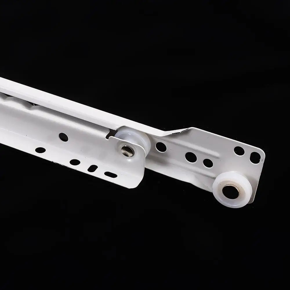 1Pair Chute Cabinets Keyboard Roller Pulley Furniture Slides Mute Two Section Drawer Track Slides Cabinet Rails