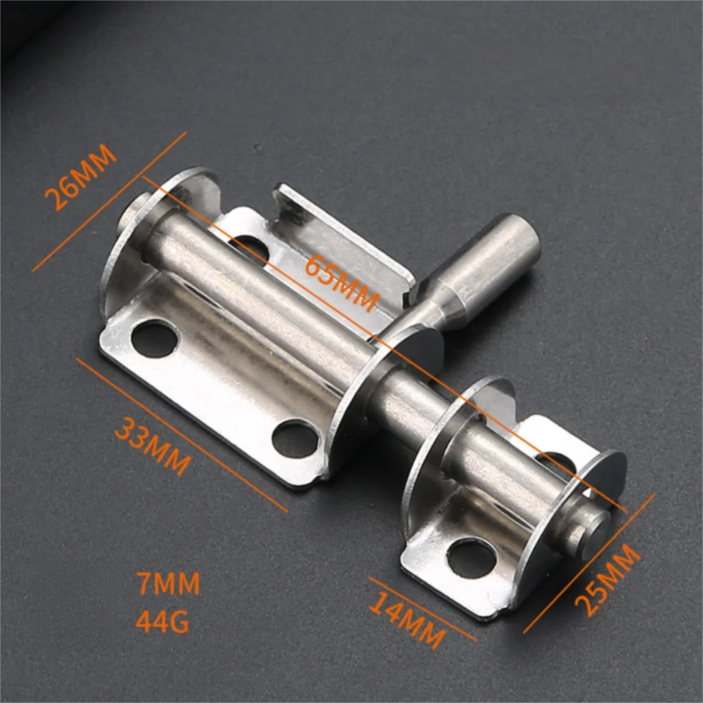 Stainless Steel Door Latch Gate Safety Lock Sliding Mechanism Sliding Bolts Latch Toilet Door Lock Hardware Hasp Lock