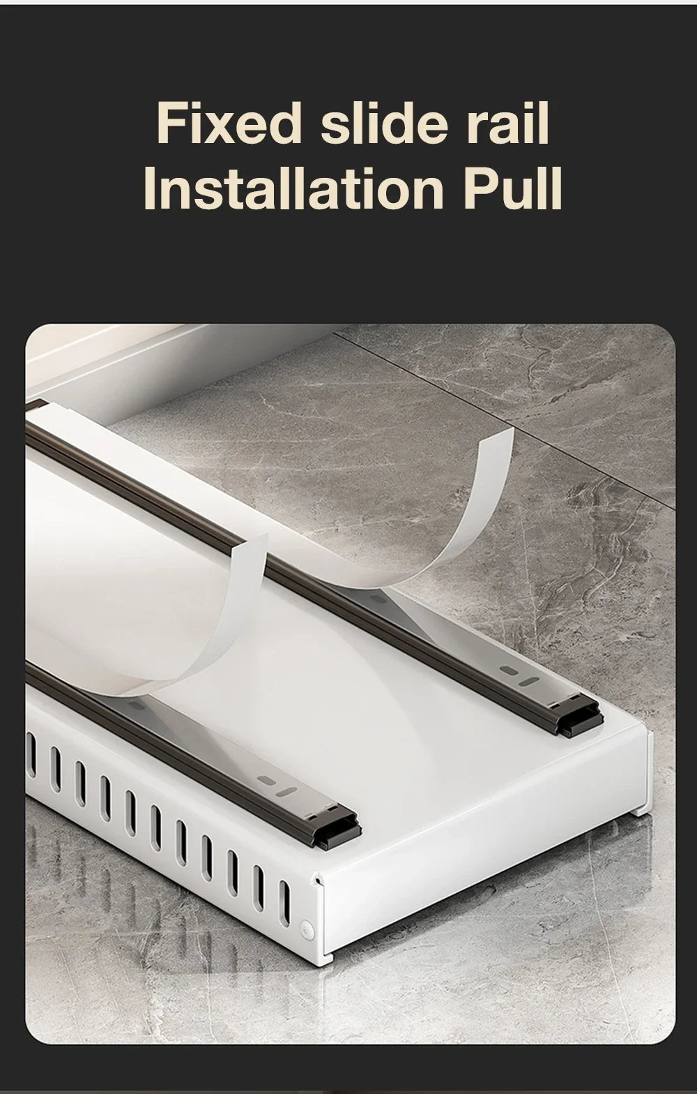 Hot-selling multifunctional kitchen pull-out cookware/frying pan sliding lid rack, spice rack, and bowl and plate drawer storage
