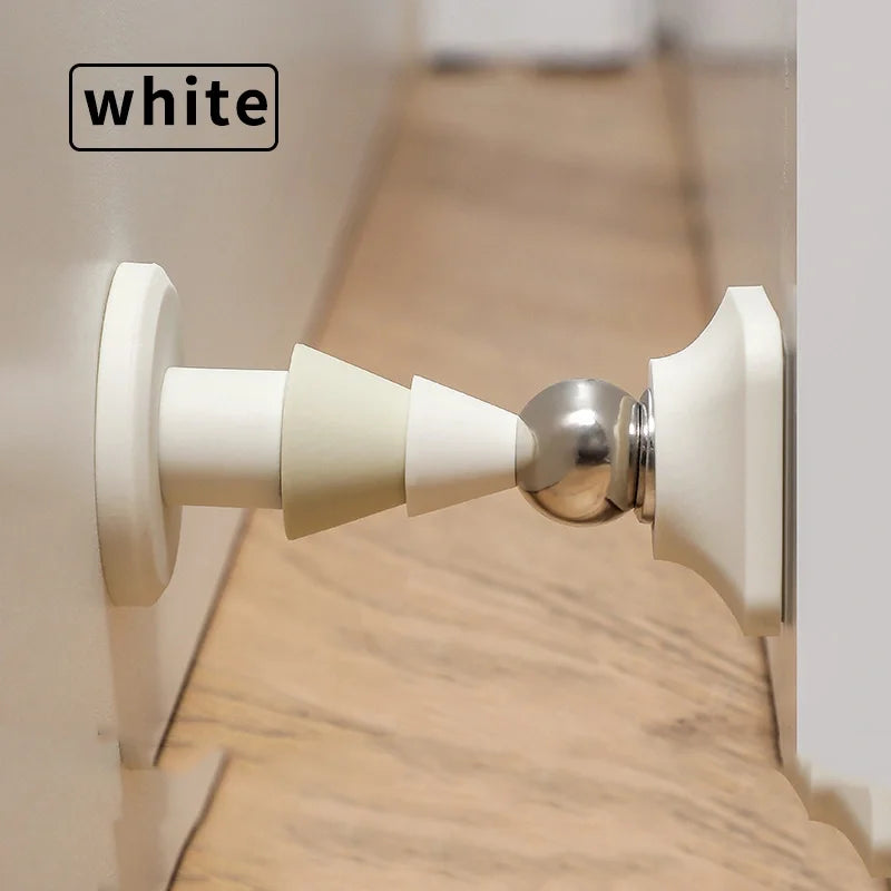 Door stopper without punching holes, anti-collision door fixed, household strong magnetic silent door, ground suction