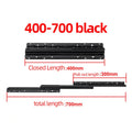 1Pcs Bottom Mount Heavy Duty Drawer Slides 260 LB Load Capacity Full Extension Ball Bearing Cabinet Hidden Stair Rail 400-900mm