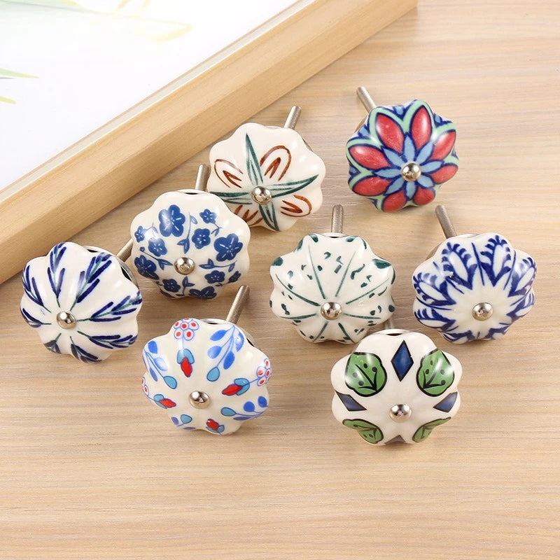 Modern Minimalist Furniture Drawer Cabinet Door Handle, European and American Style Ceramic Handle, High-quality