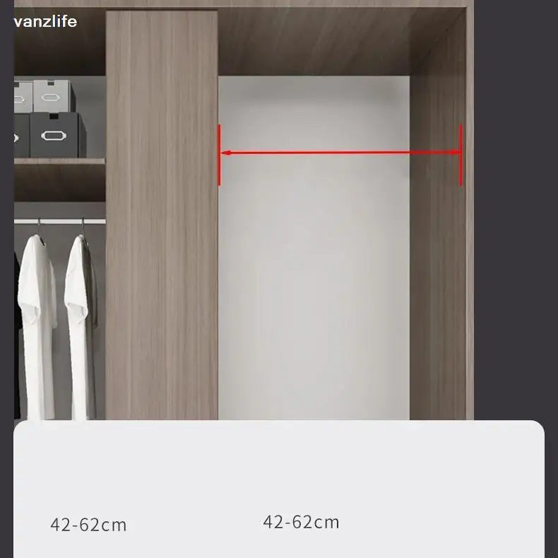 vanzlife Useful Extendable Stainless Steel Wardrobe Clothes Rod Adjustable Closet Rail Pole Curtain Telescopic Hanging Rod 46~95