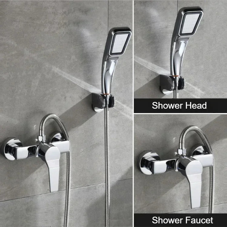 Bathroom Hidden Shower Faucet Household Wall Mounted Shower Faucet Water Heater Cold and Hot Mixed Valve Shower Accessories