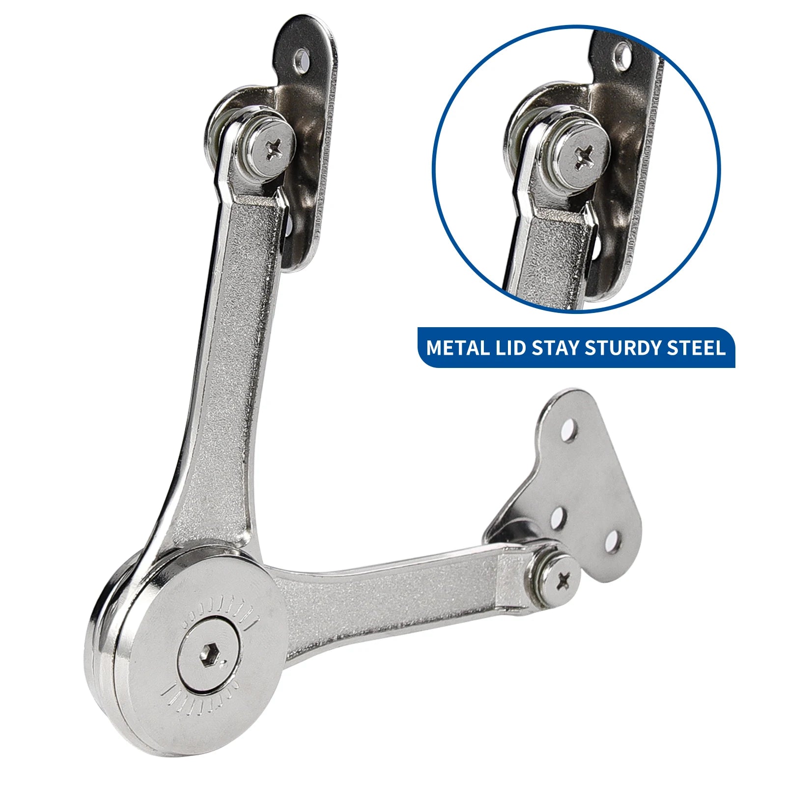 Lid Support Hing Lift Up Buffer Damper Folding Hinges Lid Stays with Soft Close for Wardrobe Cabinets Door