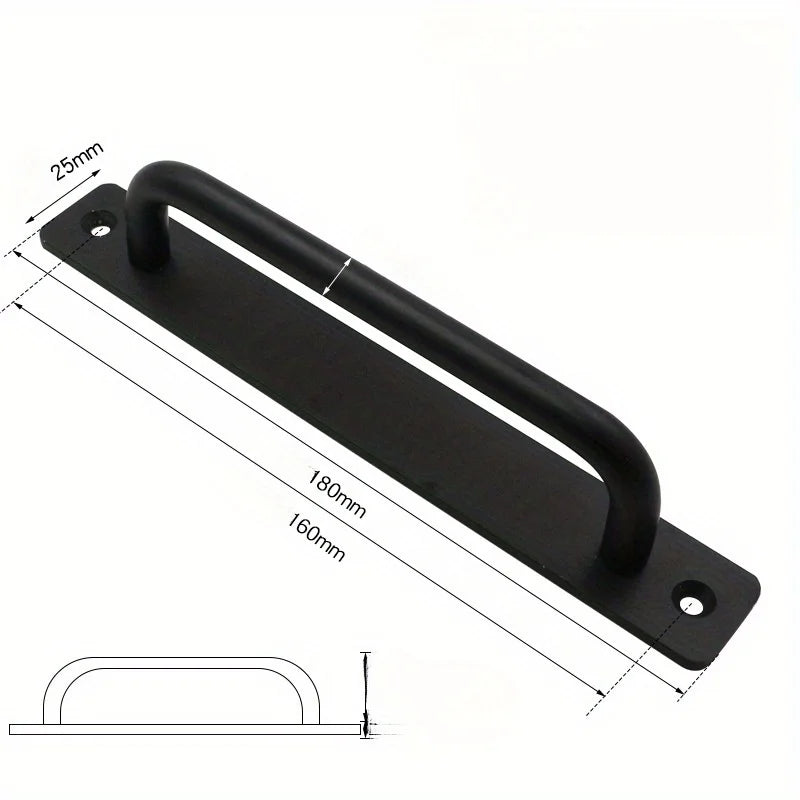 Black Door Handles Aluminium Alloy Kitchen Door Pulls Balcony Bedroom Silver White Furniture Handle Door Hardware