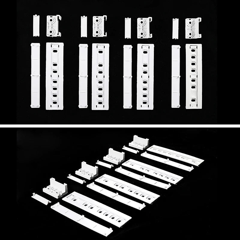 Refrigerator Slide Rail 1Set Embedded Fridge Door Mounting Kit Sliding Guide Rail With Installation Tool For Easy Movement