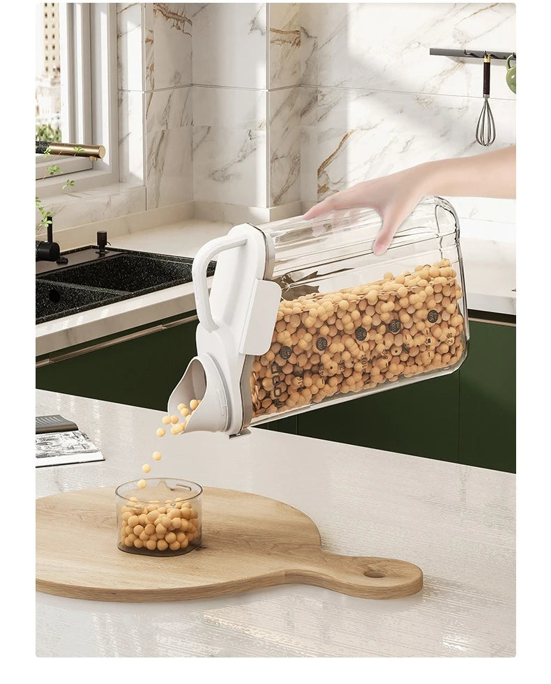 Airtight Food Storage Containers Cereal Dispenser Cereal Container Storage Box Rice Dispenser Grain Dispenser Kitchen Organizer