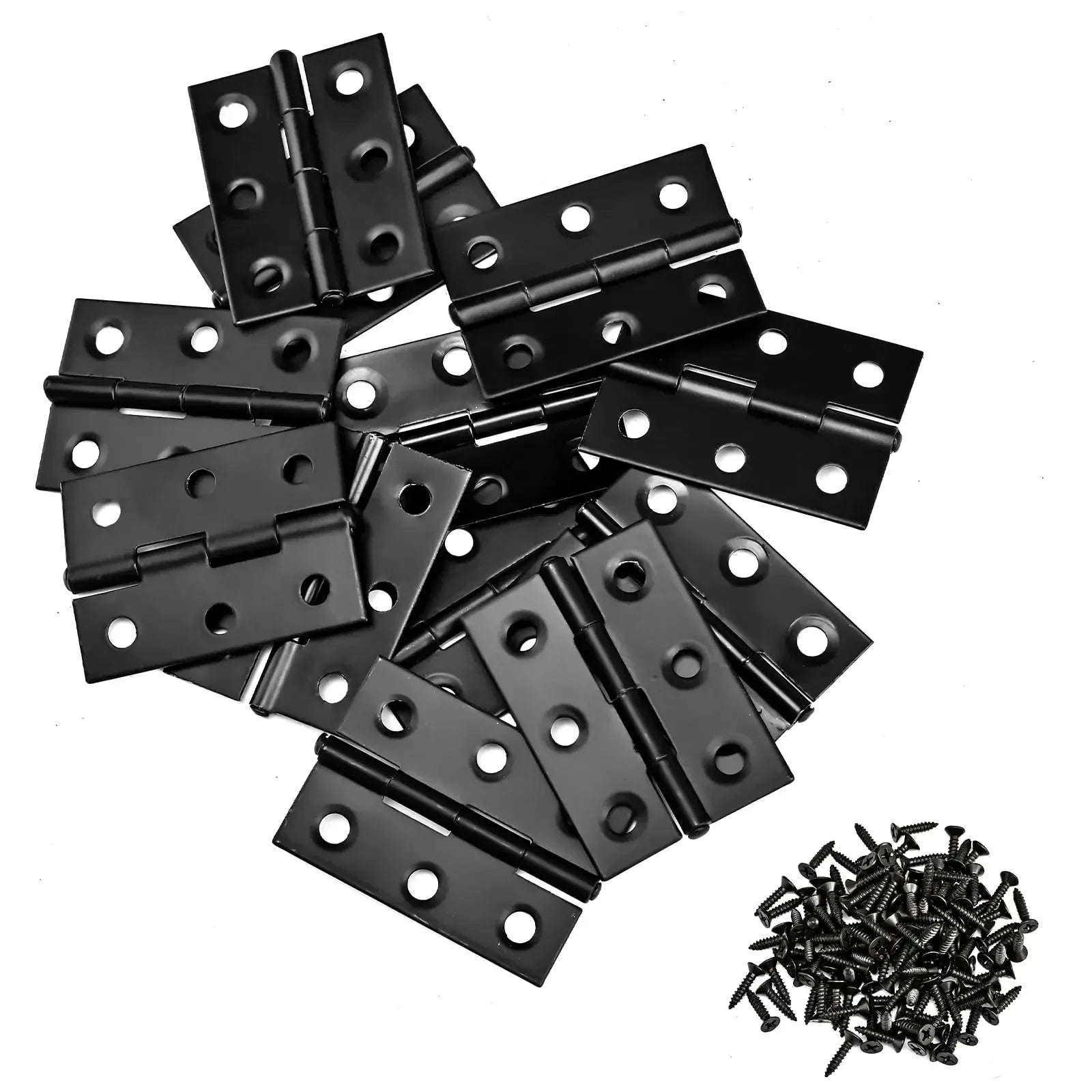 2 Inch Stainless Steel Folding Door Hinges with Screws Cabinet Doors Windows Wooden Box Flat Hinge Home Furniture Hardware
