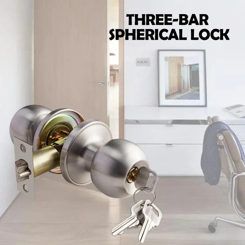 Universal Door Handle Knobs Bathroom Entrance Locks Accessories Bedroom Living Room Lock With Keys Door Lock