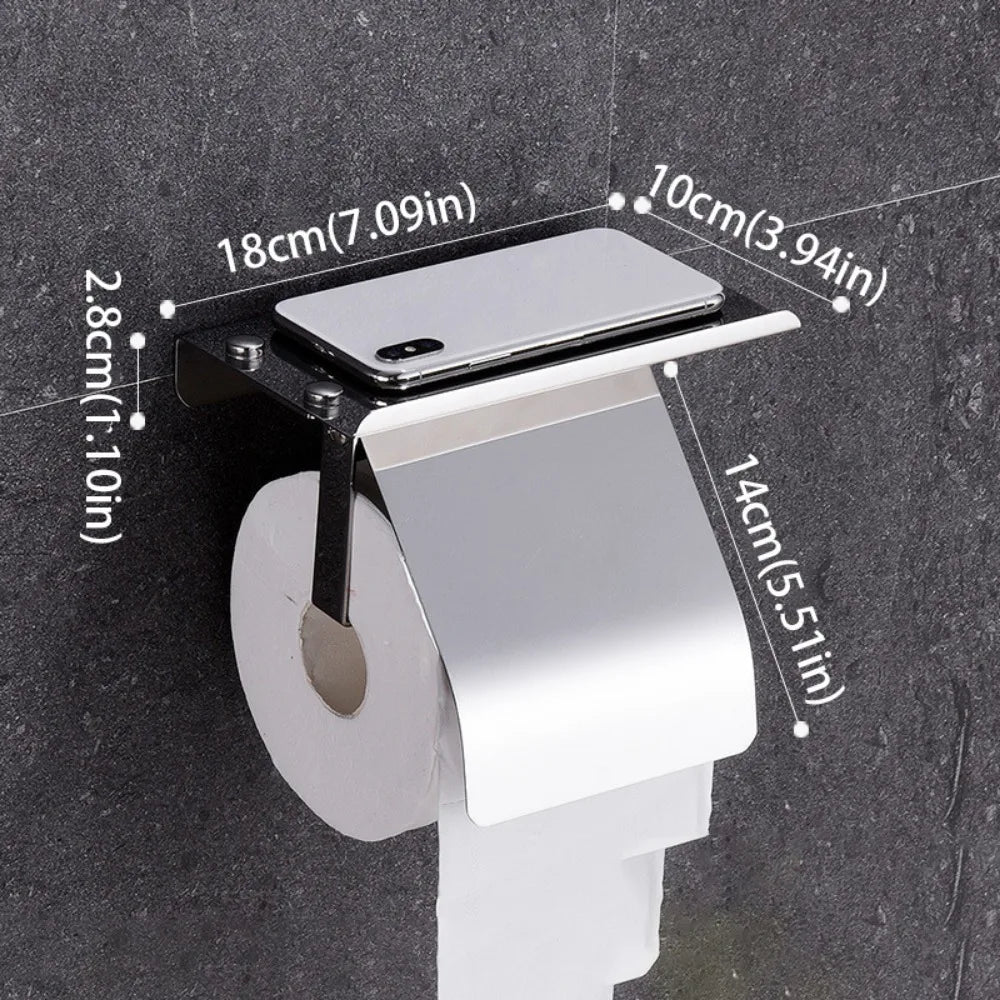 Bathroom Hardware Brushed Nickel Bathroom Accessories 304 Stainless Steel Hook Towel Rack Toilet Paper Holder Toilet Brush
