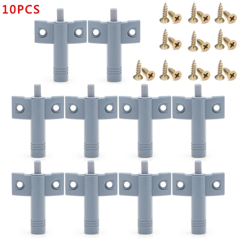 10 Kitchen Cabinet Door Drawer Soft Quiet Close Damper Buffers + Screws