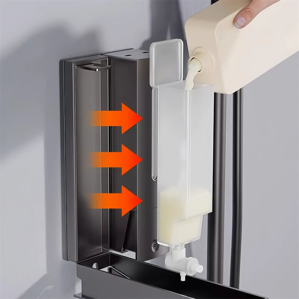 Bathroom Organization Bathroom Dispenser 265x135x65mm Easy Installation Method Upgraded Anti-slip Button Public Place Use