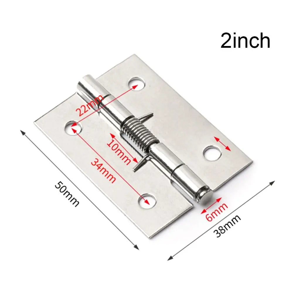 Stainless Steel Automatic Rebound with Spring Cross Hinge Window Accessories Door Hinges Furniture Supplies