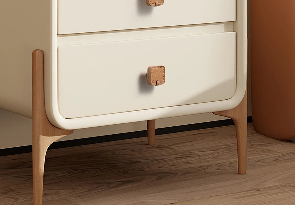 Modern minimalist wardrobe door handle drawer cabinet handmade leather small handle cabinet single hole gold handle set