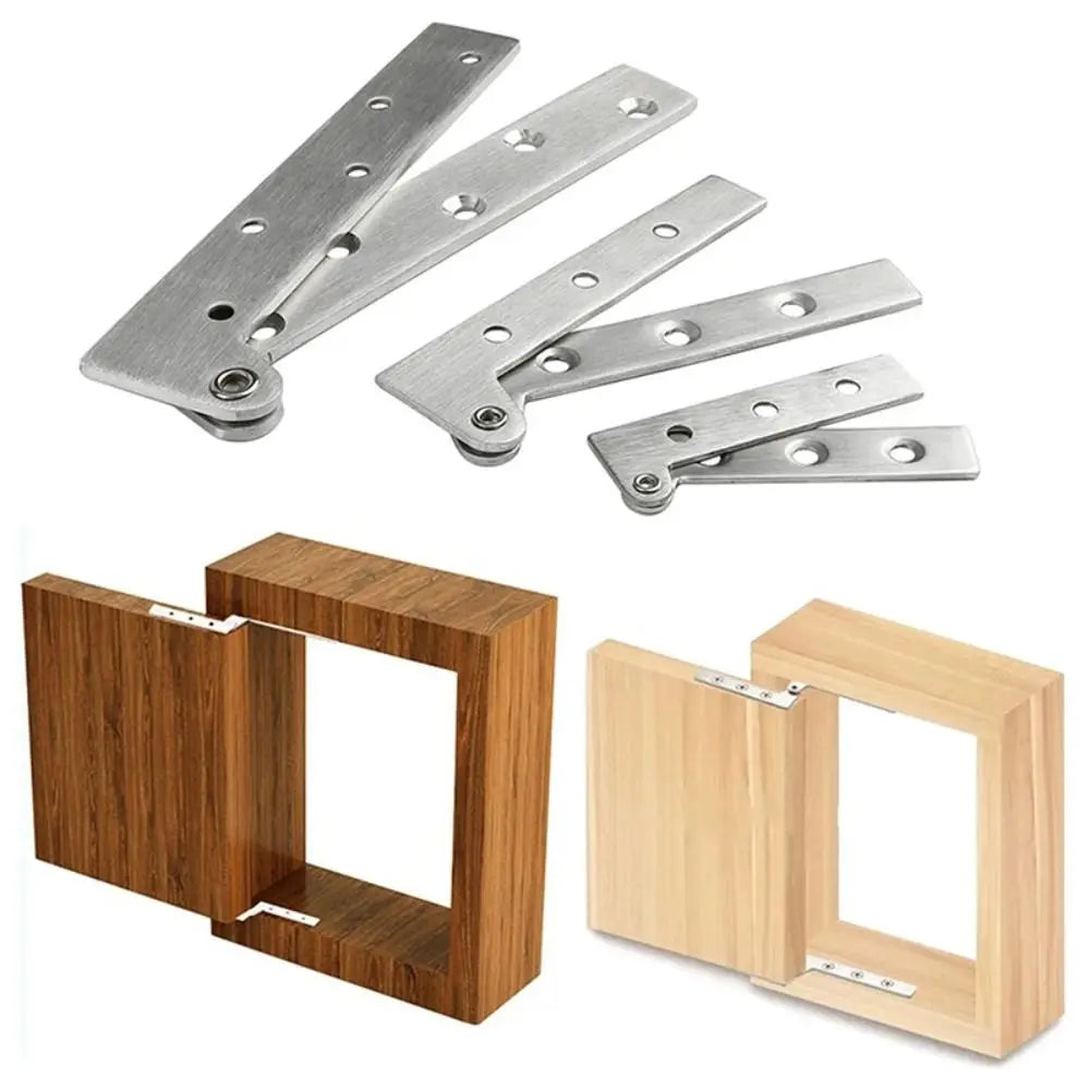Stainless Steel Connector Door Hinge For Kitchen Cabinet Furniture Supplies Hidden Hinges Window Accessories Home Hardware