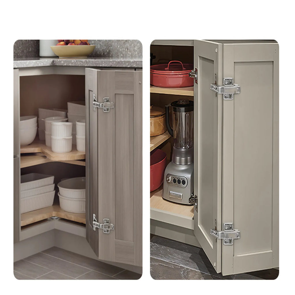 2pcs 135 Degree Lazy Susan Hinge Corner Cabinet Door Hinges Kitchen Cupboard Combination Furniture Soft Close Door Hardware
