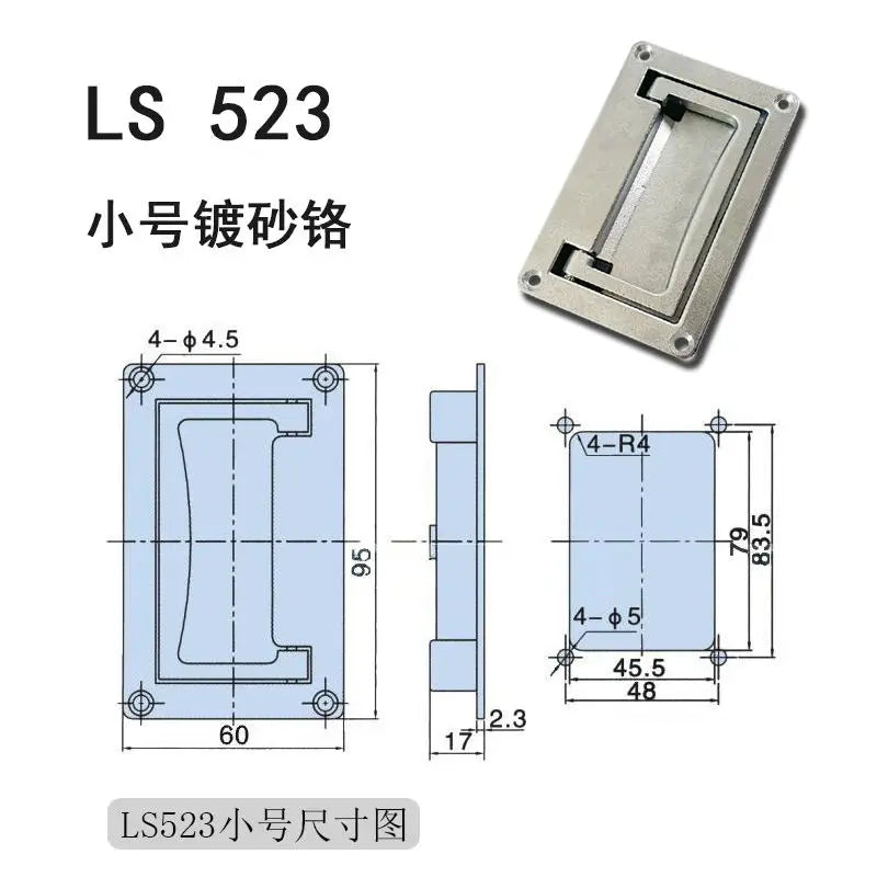 Modern Industrial Hidden Panel Folding Cabinet Door Drawer Handles - Kitchen Furniture Hardware