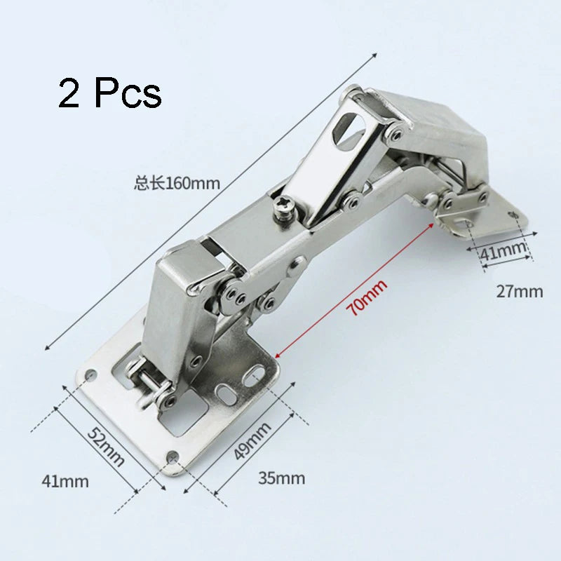 1-10PCS Cabinet Hinge 90 Degree 3/4in No-Drilling Hole Cupboard Door Hydraulic Hinges Soft Close With Screws Furniture Hardware