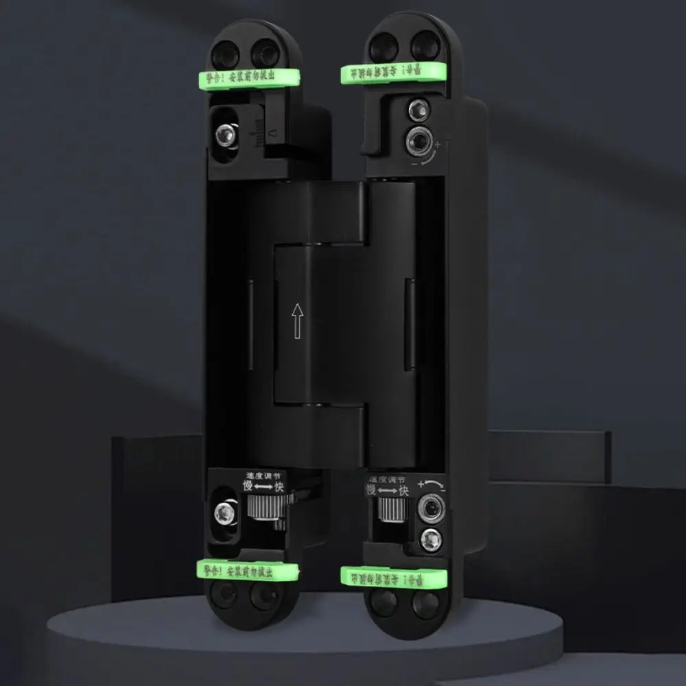 Silent Close Hydraulic Adjustable Hinge Invisible Mounting Folding Automatic Door Closing Device Furniture Fittings